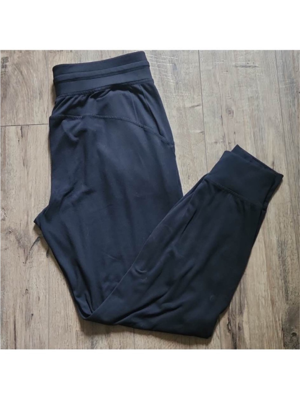 lululemon athletica Black Track Joggers - Slim Cuffed Style